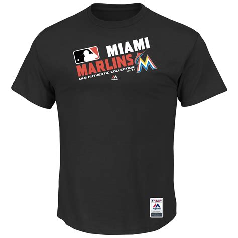 Men's Miami Marlins Majestic Black Big & Tall Authentic Collection ...