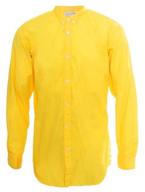 Comme des garçons Classic Cotton Shirt Bright Yellow in Yellow for Men ...