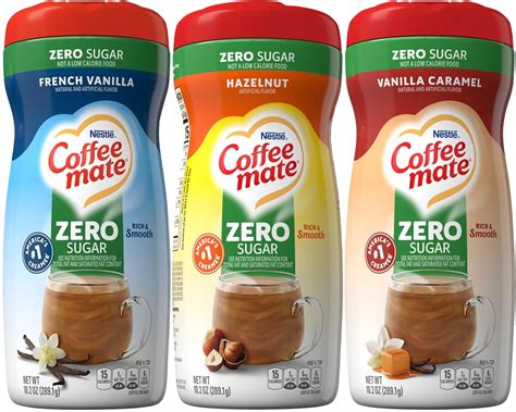 Amazon.com: Coffee mate Zero Sugar Powder Coffee Creamer Variety ...