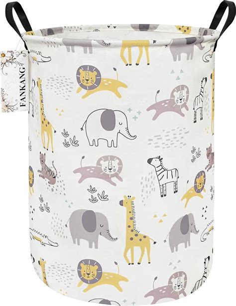 Amazon.com: FANKANG Storage Basket, Nursery Hamper Canvas Laundry ...