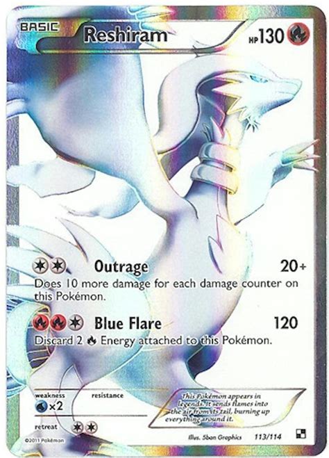 Pokemon Black & White Single Reshiram 113/114 | DA Card World