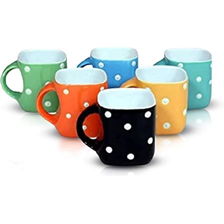 Buy Mariner's Creation Antique Colorful Classic Tea Cup Sets of 6 ...
