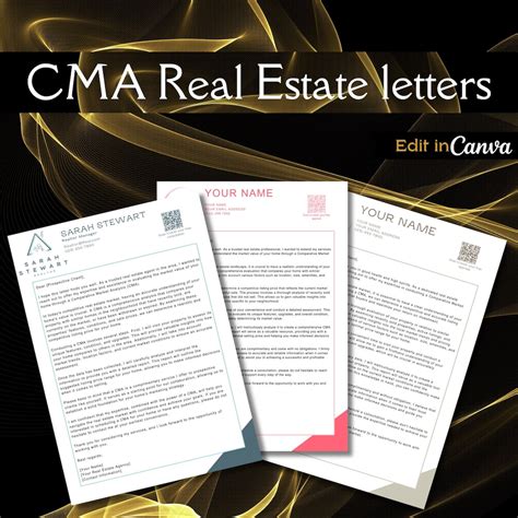 CMA Real Estate Letter, Comparable Market Analysis, Real Estate Cma ...