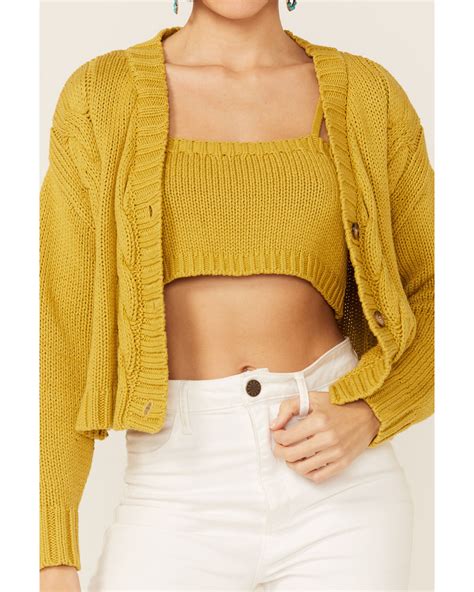 Cardigan And Tank Set