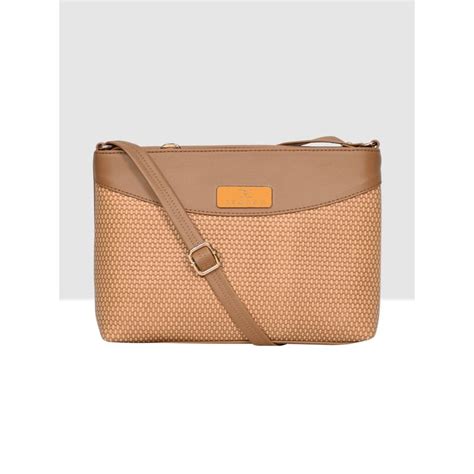Buy ESBEDA Women Beige Textured Sling Bag Online