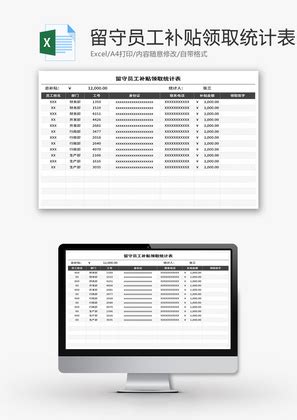 公司出差补贴统计表Excel模板_千库网(excelID：178724)
