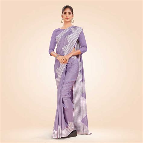 Women's Premium Mulberry Silk Plain Gaala Border Anganwadi Workers ...