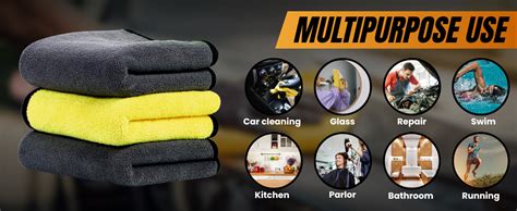 HSR Car Accessices Cleaning 800 GSM Microfiber Towel for Car Cleaning ...