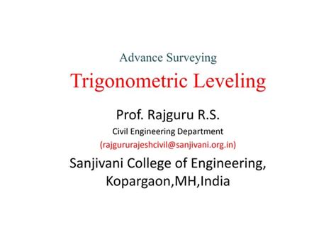 Trigonometric Leveling 的图像结果