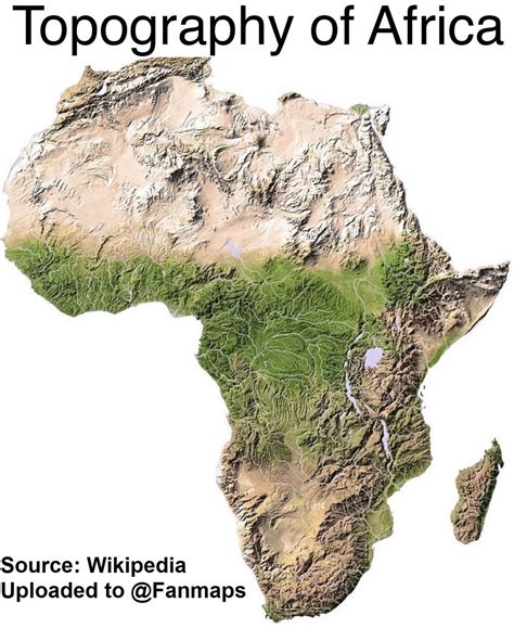 Map Of Africa Mountains
