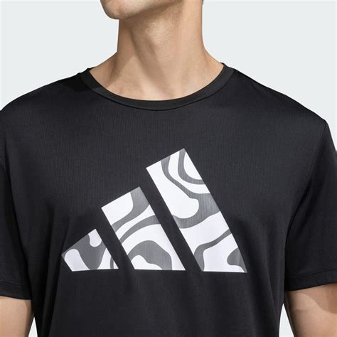 adidas Run It Bold Logo Tee - Black | adidas India