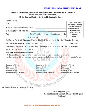 PwD Certificate Format - Fill Out, Sign & Share Online | pdfFiller