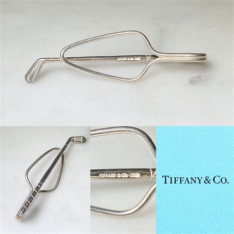 TIFFANY silver tie pin " golf " | NOIR ONLINE