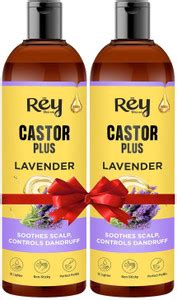 Rey Naturals Premixed Castor Plus Lavender Oil | Soothes Scalp ...
