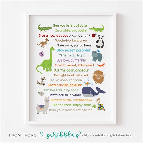 See You Later Alligator Printable