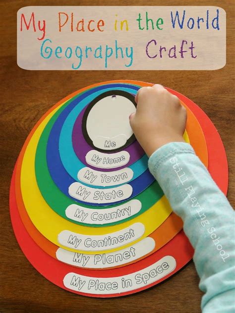 My Place in the World Geography Craft Review | Preschool social studies, Geography for kids ...