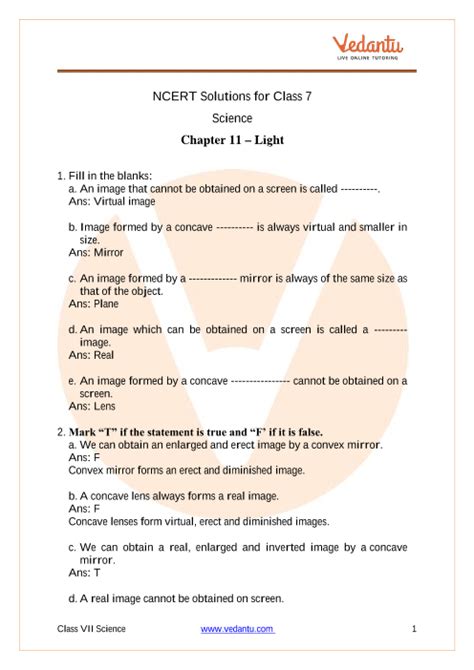 Science Chapter Light for Class 7 的图像结果