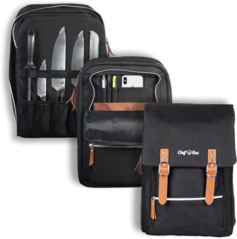 Amazon.com: Chef Knife Bag Vintage Backpack | 30+ Pockets for Knives ...