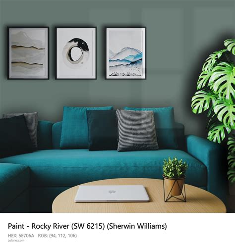 Sherwin Williams Rocky River (SW 6215) Paint - color codes, matching ...