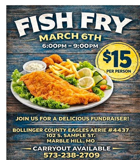 Fish Fry, 104 Sample Street, Marble Hill, MO, 6 March 2026 | AllEvents
