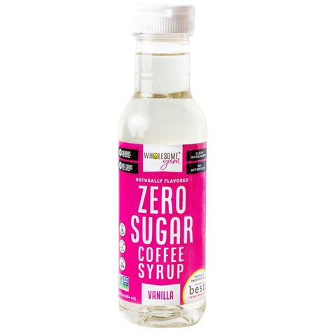 Wholesome Yum Zero Sugar Coffee Syrup - Sugar Free Vanilla Syrup with ...
