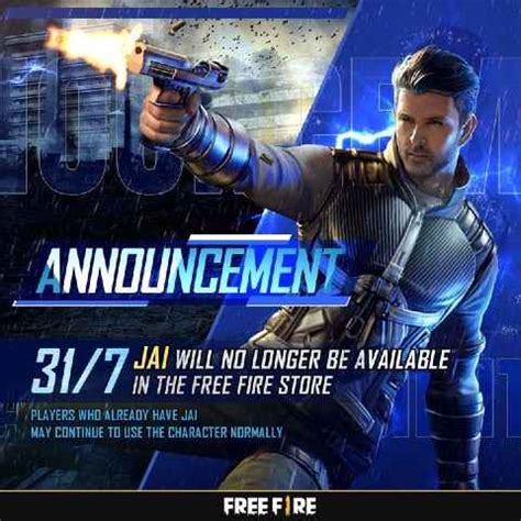 Garena Free Fire: Hritik Roshan-based Jai character will be removed ...