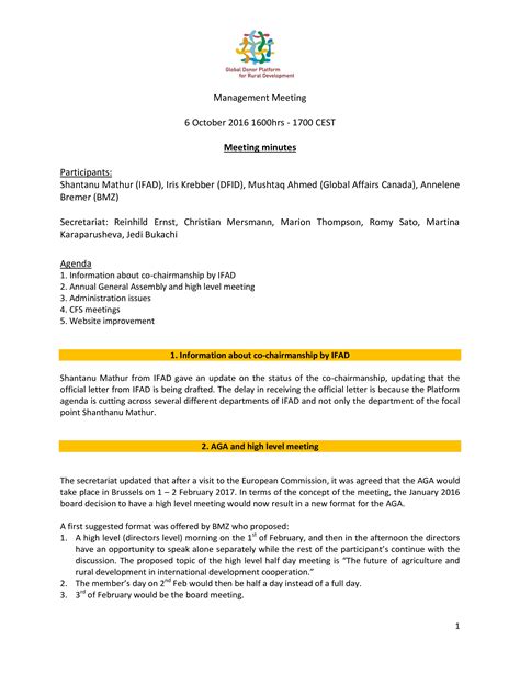 Meeting Minutes Template 的图像结果