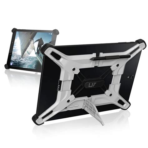 UAG Rugged Exoskeleton Universal Android Tablet Case [WHITE] with Stand ...