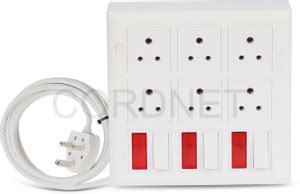 Cordnet Cordnet Premium Modular Extension Board With 3 Core Wire 6 ...