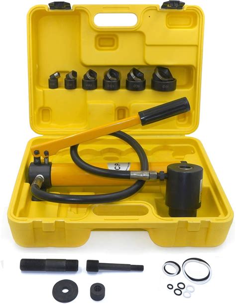 Buy HTTMT- 8T 6 Dies Hydraulic Hole Punch Knockout Punch Driver Hand ...