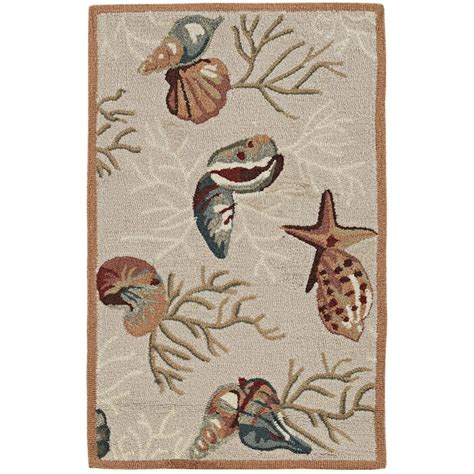 Everyday Woven Champlain 2 x 3 (ft) Hooked Polyester Beige Rectangular ...