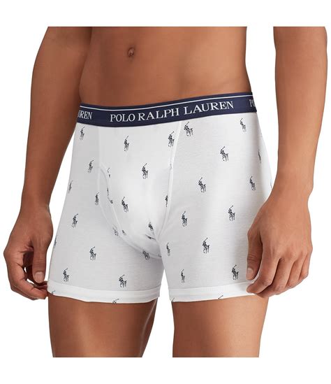 Polo Ralph Lauren Classic Fit Assorted 6" Inseam Boxer Briefs 3-Pack ...