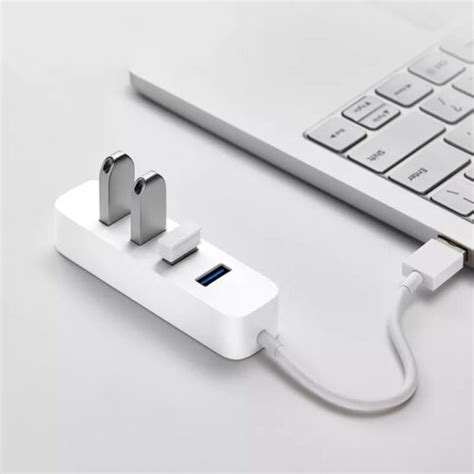 Xiaomi 4 Ports USB3.0 Hub with Stand-by Power Supply Interface USB Hub ...