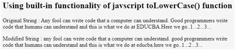 Image result for To Lowercase JavaScript