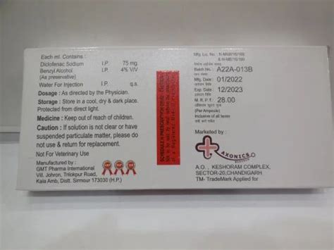 Diclofenac Sodium Suppositories - Diclofenac Sodium Injection IP ...