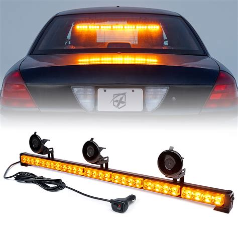 Truck Emergency Light Bar 31.5\" LED Strobe Light Bar - 28 Amber LEDs ...
