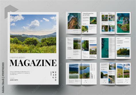 Magazine Layout Stock Template | Adobe Stock