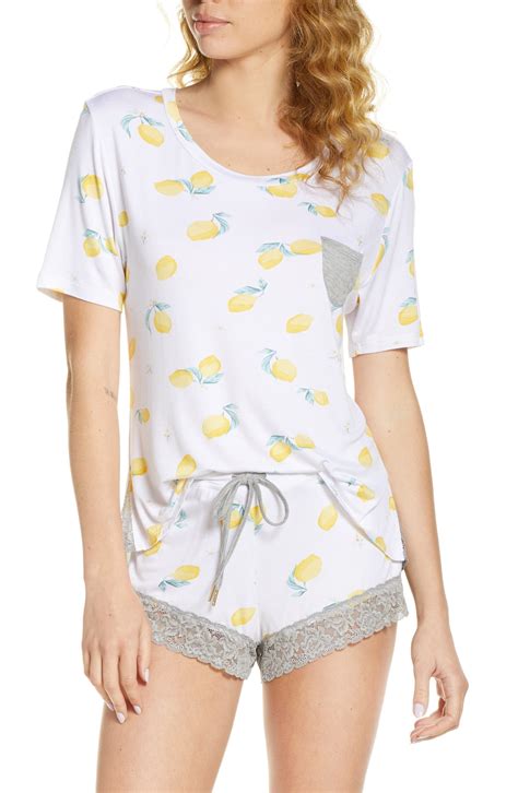 Honeydew Intimates Something Sweet Short Pajamas in Lemons at Nordstrom ...