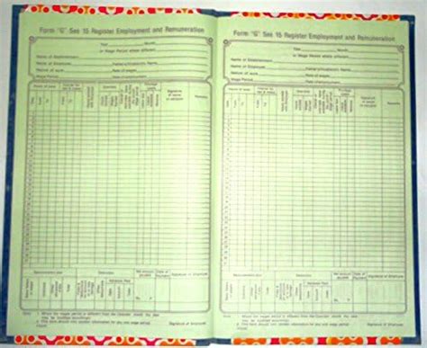 ATISHAY ATTENDANCE Register (Form G), 32 cm X 19 cm, 192 Pages, Pack of ...