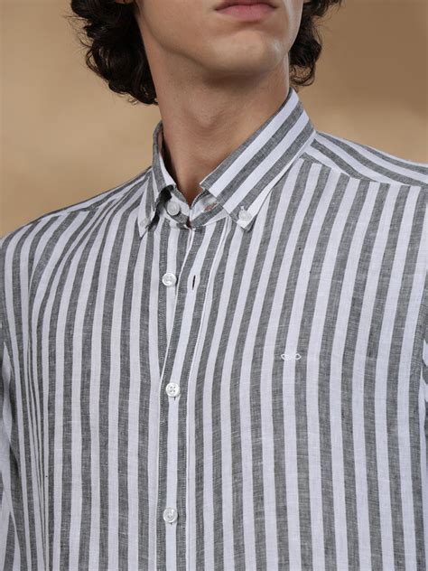 Buy Olive Green Regular Fit Casual Linen Shirt for men (JESMO)