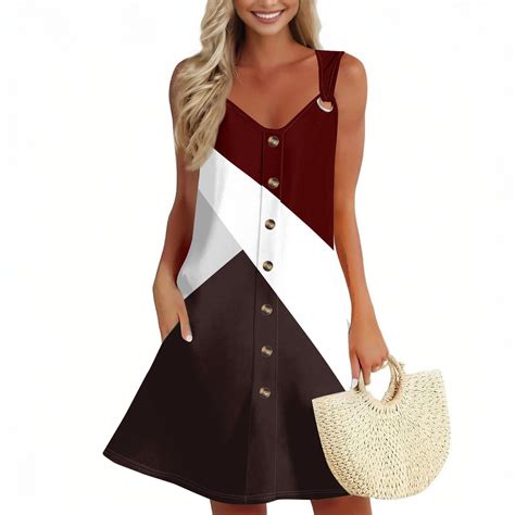 GXIPO Petite Summer Dresses for Women Vacation Mini Dresses Sleeveless ...