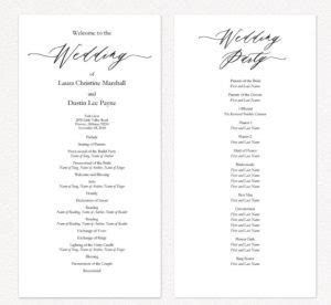 Image result for How to Write a Wedding Ceremony Program