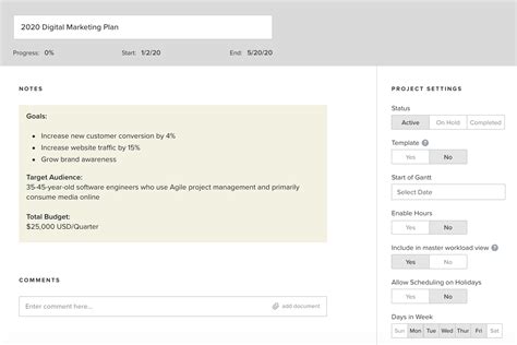 Digital Marketing Plan Example 的图像结果