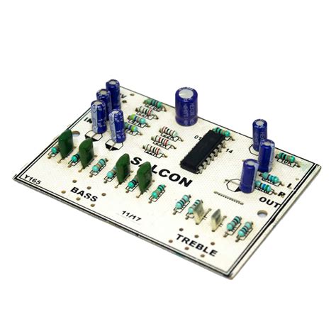 Salcon Bass Treble 1 IC LM324 Preamp Board,Audio Enhancement Module,12V ...