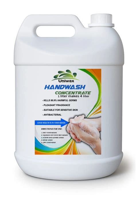 Liquid Handwash Concentrate, 5 Liter Makes 20 Liter | Germ Protection ...