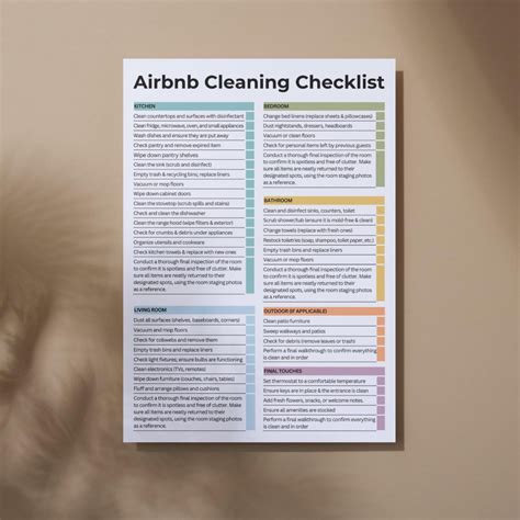 Airbnb Housekeeping Checklist, Airbnb Cleaning Planner, Airbnb Cleaning List, Vacation Rental ...