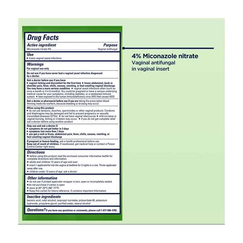 Buy Monistat 3 Day Yeast Infection Treatment for Women, 3 Miconazole Cream Applications with 1 ...