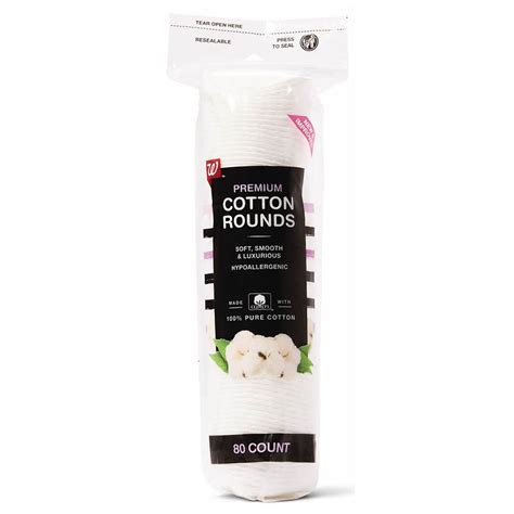 Walgreens Premium Cotton Rounds, Soft, Smooth & Luxurious white | Walgreens