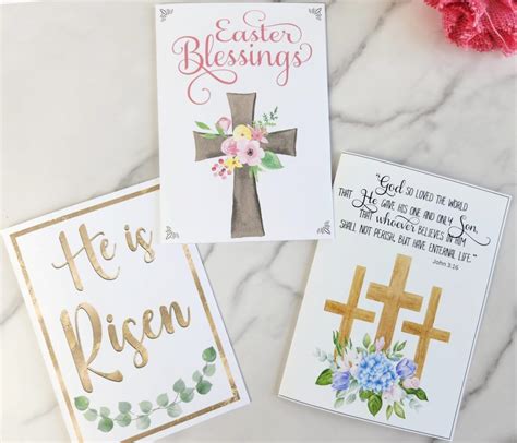 FREE Printable Religious Easter Card (3 Designs!) - Leap of Faith Crafting