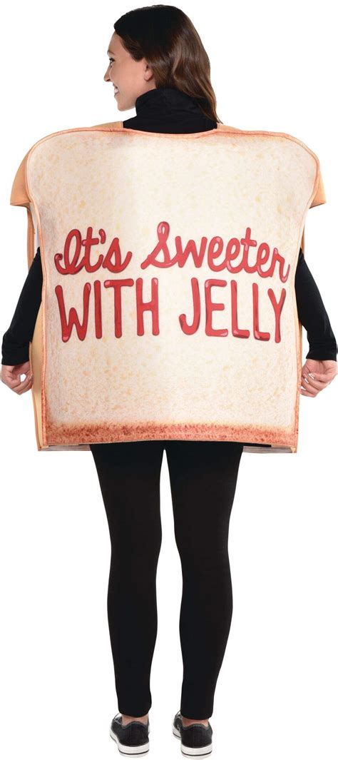 Adult Peanut Butter & Jelly Red/Brown Tunic Couples Halloween Costume ...